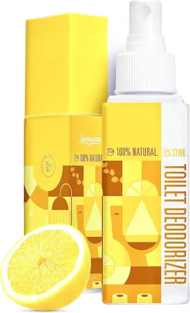 #1 Strongest Natural Toilet Spray for Poop   Bathroom Air Freshener (Citrus Haven) Extra Long Lasting Before You Go Toilet Spray Bathroom Poop Spray & Toilet Deodorizer w/Premium Grade Essential Oils