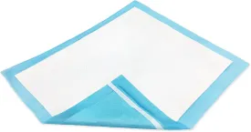 Abena Essentials Disposable Underpads w/ Adhesive Strips, 30" x 36", 10 Count (Pack of 1), Blue