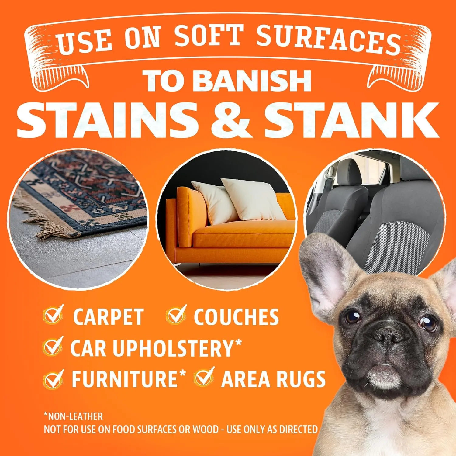 ANGRY ORANGE Foaming Carpet & Upholstery Cleaner for Dog Urine and Stains - Citrus - 24 oz