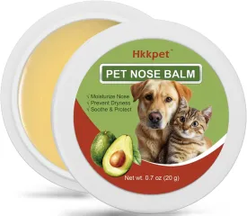 Avocado Dog Nose Balm for Dry Nose, All Natural Dog Butter for Nose and Paws, Lick Safe Snout Soother for Dogs, Nose Moisturizer for Dogs Cats, Dog Paw Pad Balm - 0.7 oz