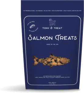 Freeze-Dried Salmon Dog Treats, Single-Ingredient, Wild-Caught Salmon, High-Protein, Grain & Gluten Free, Healthy Snack for Dogs, Made in USA, Great for Skin & Coat