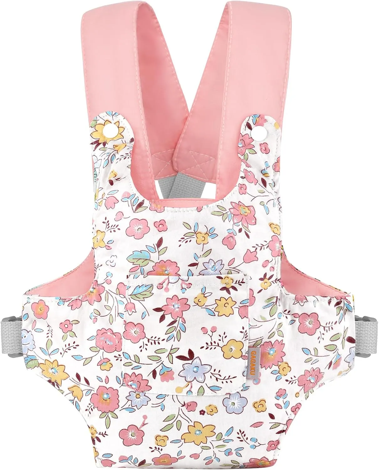 GAGAKU Baby Doll Carrier Doll Accessory Carrier Stuffed Animal Carrier with Adjustable Straps for Kids  Pink - Peach Blossom