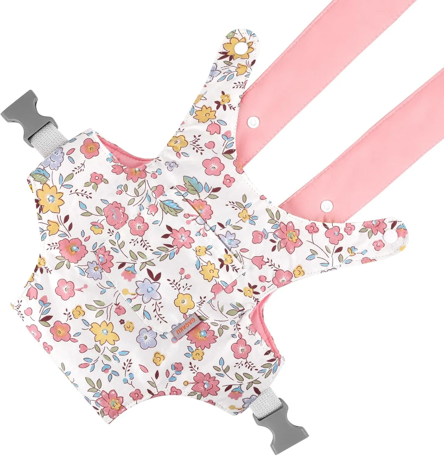 GAGAKU Baby Doll Carrier Doll Accessory Carrier Stuffed Animal Carrier with Adjustable Straps for Kids  Pink - Peach Blossom