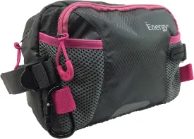 iEnergy PAT Waist Belt for Dog Owners - Durable Fanny Pack for Hands-Free Dog Walking, Training and Hiking with Treat Pouch - Pink