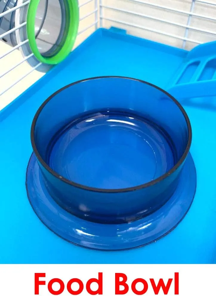 Large 5-Levels Hamster Mansion Gerbil Home Mice Habitat with Corssover Tubes Tunnels with Full Set of Accessories Hide House Exercise Running Wheel Water Bottle Food Dish Deep Base