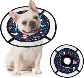 Paw Legend Soft Dog Cone Collar for Dogs After Surgery Pet Recovery Collar for Small Medium Short-Nosed Cats Lightweight Comfy Cone Alternative to Stop Licking, S