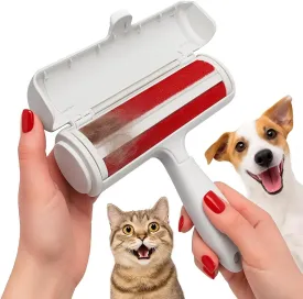 Paw Roller Pet Hair Remover & Reusable Lint Roller  Dog & Cat Fur Removal for Furniture, Couch, Car Seats, Clothing & Bedding - Portable Multi-Surface Tool