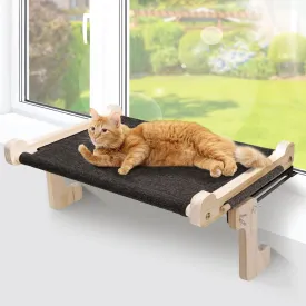 Topmart Cat Window Perch - Indoor Bed With Wood & Metal Frame, Easy to Adjust & Assemble Hammock Seat