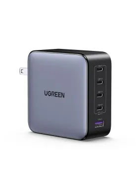 UGREEN Nexode 100W USB C Charger Block, 5-Port GaN Charger Laptop Charger Type C Charger Fast Charging Compatible with MacBook Pro/Air, iPhone 16/15, Galaxy S24, iPad Air, Pixel 8, Steam Deck