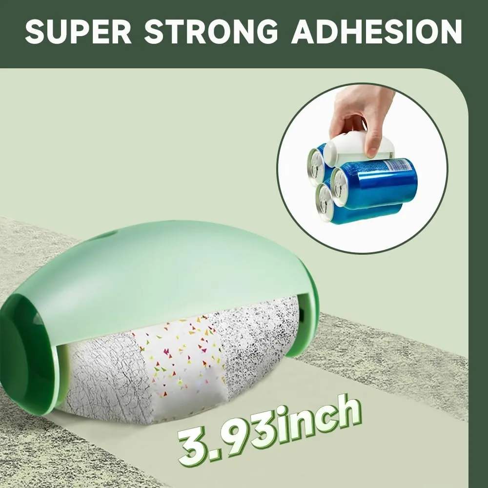 Washable Lint Roller, Portable & Reusable Lint Roller, Reusable Washable Lint Roller, Travel Lint Roller Mini Lint Roller for Lint Hair, Clothes (Green)