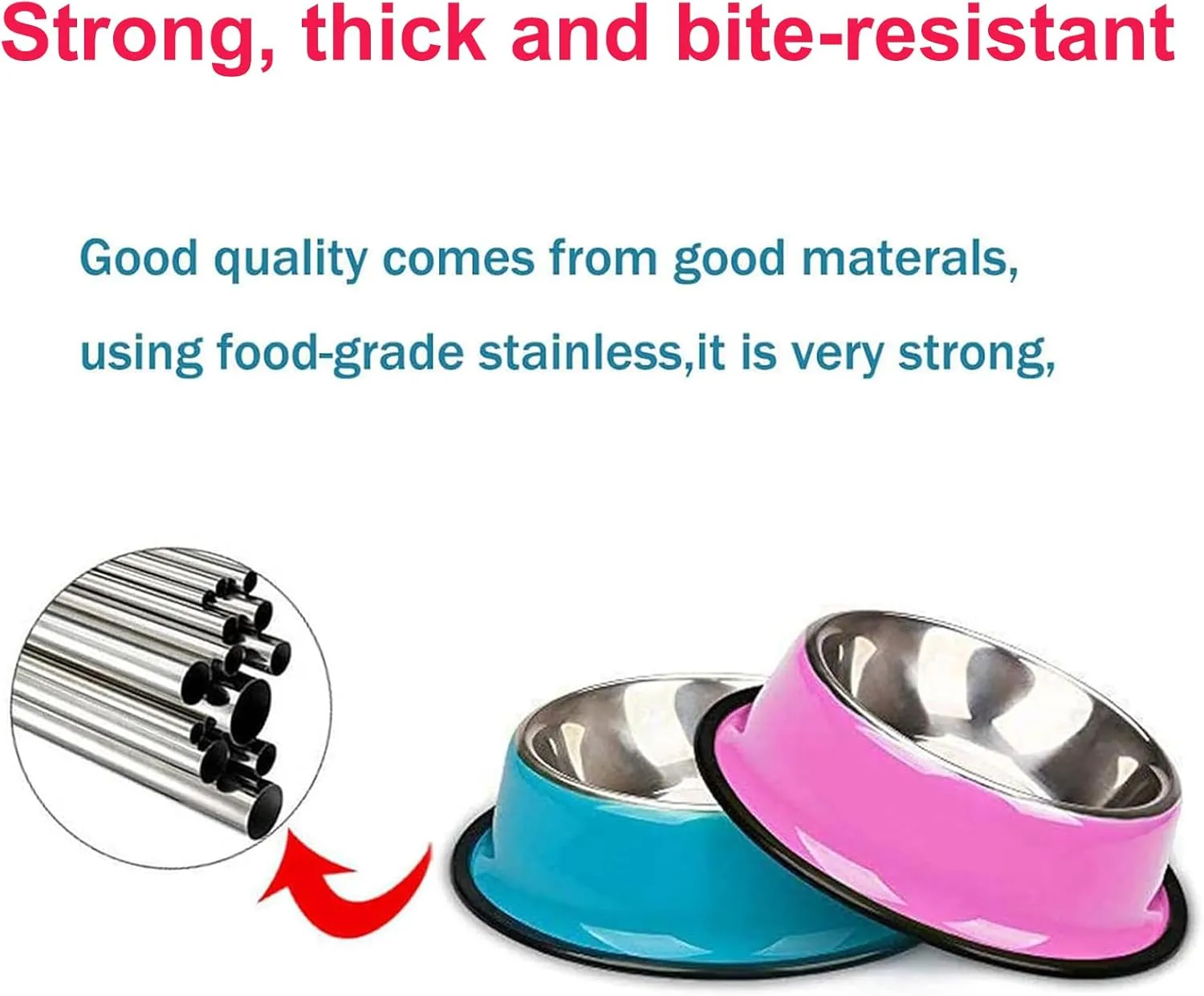 YUDANSI Stainless Steel Shallow Cat Bowls 3 Pack, Puppy Small Dogs Feeder for Food Water, Lightweight Small Pet Dish Set Multi-color for Wet Food Kibble Treats, Non Slip Anti Overturning Feeding Plate